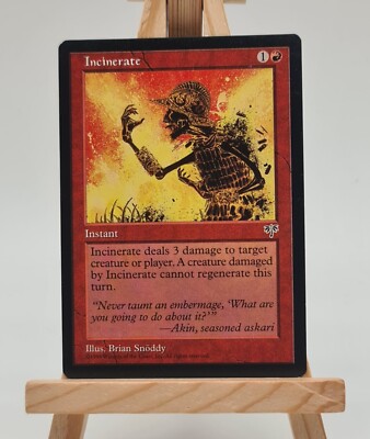 Incinerate  Trugbilder / Mirage  Magic Karte  MTG  englisch (Einäscherung)
