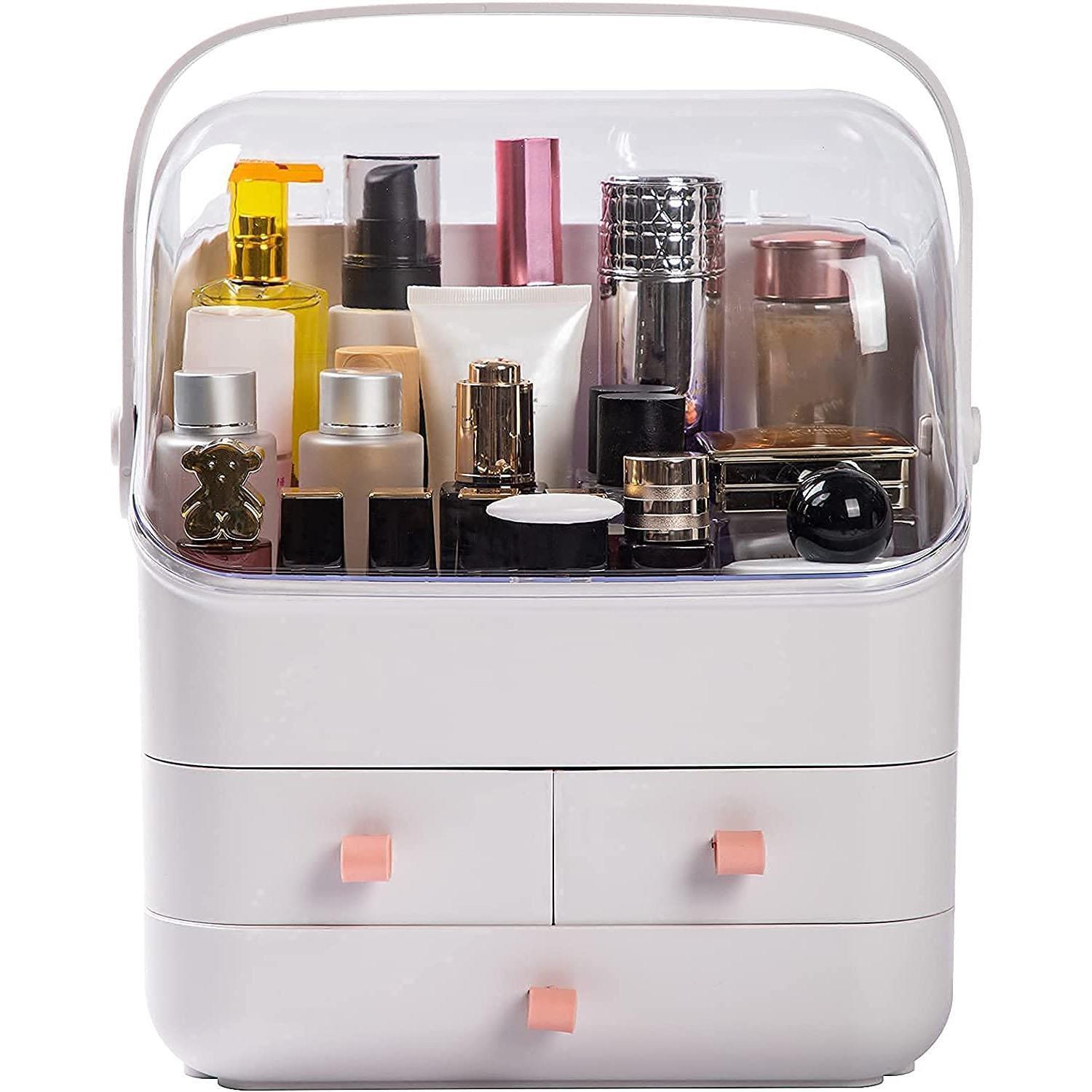 Large Make Up Organiser Cosmetic Vanity Case Box Drawers Skincare Storage