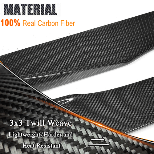 For BMW 2 Series F87 M2 M2C Coupe 2016-19 REAL Carbon Side Skirts Extension Lip - Picture 9 of 12
