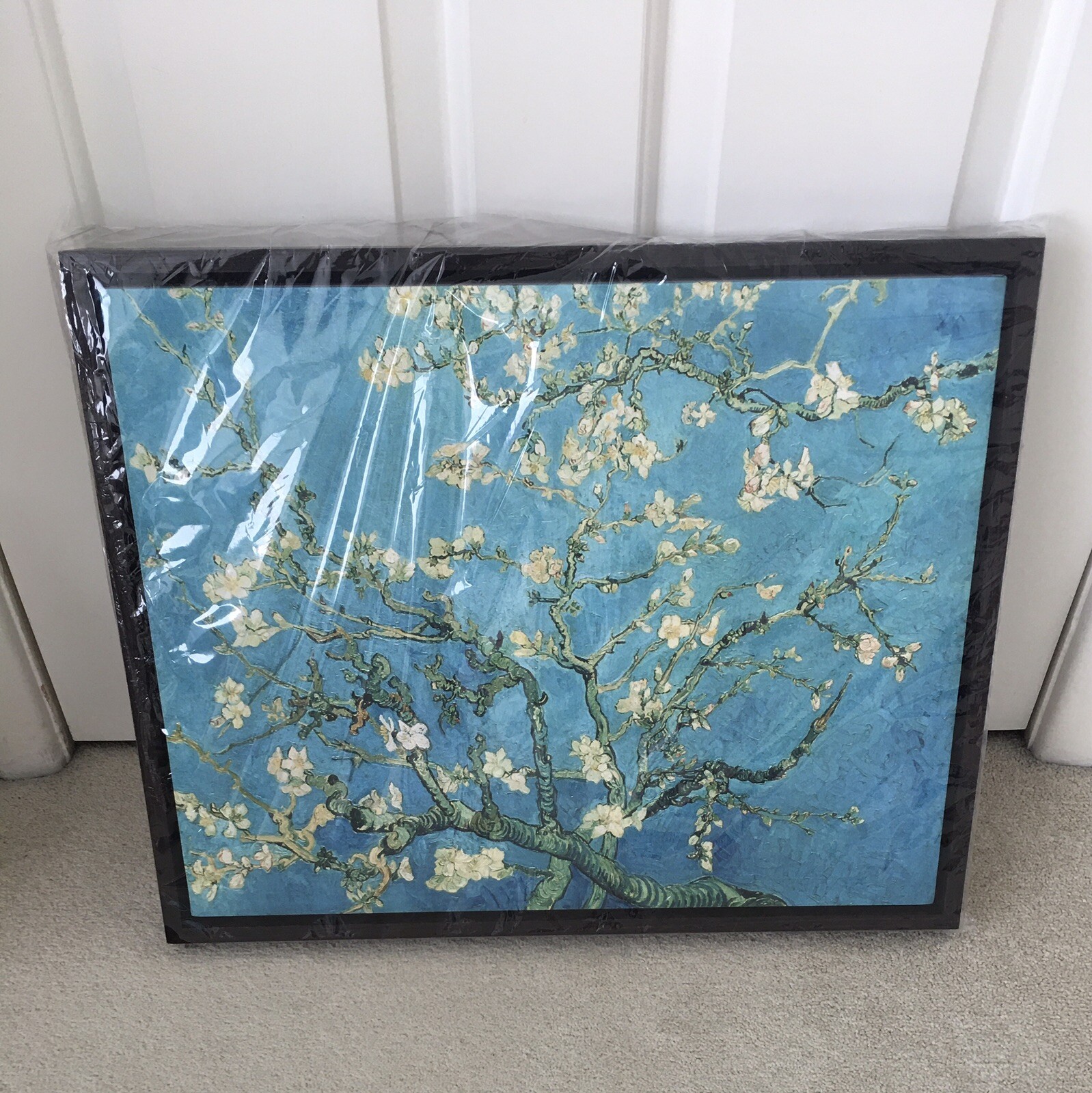 John Lewis Vincent Van Gogh Almond Blossom, Dark Brown Framed Canvas