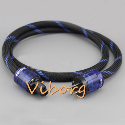 Audiophile 1M HIFI Audio Power Cable Cord Rhodium US Power Plug Power Wire