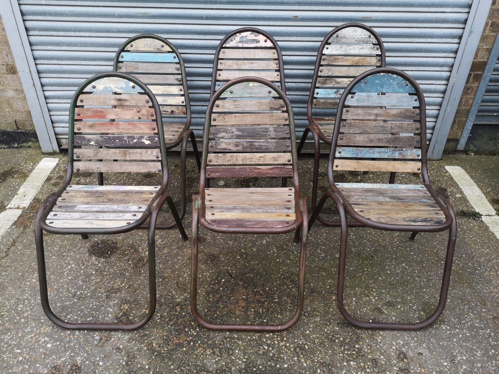 metal garden chairs eBay