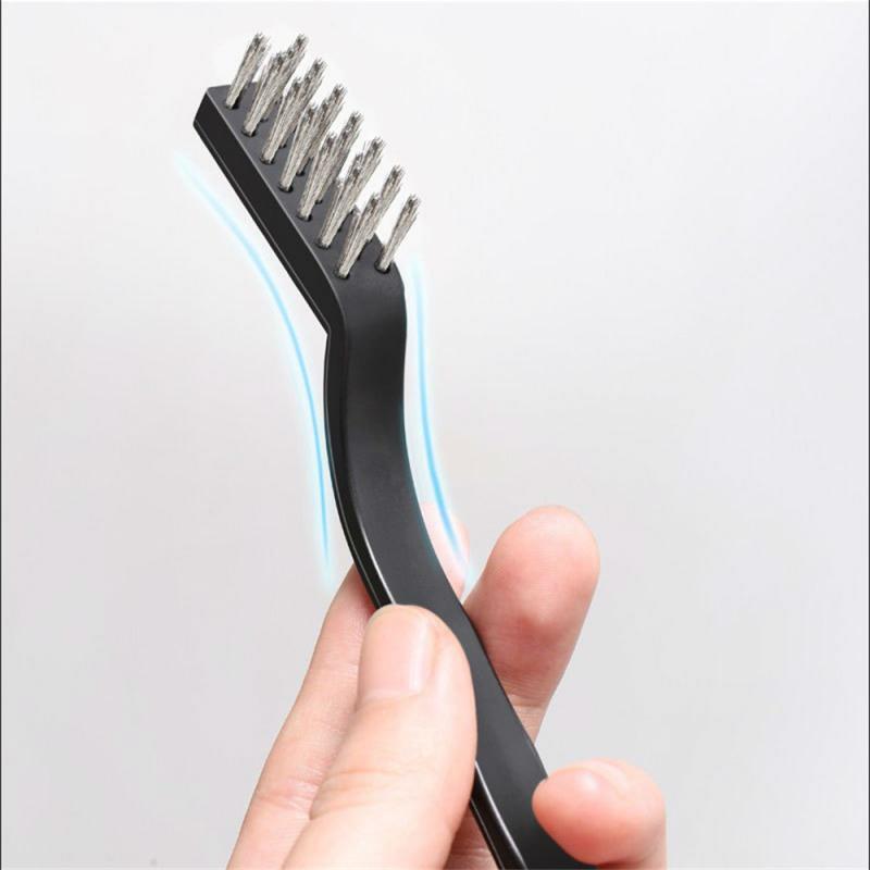 Stainless Steel Rust Brush for Metal Cleaning Polishing Mini Wire Detail Tool