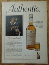 Publicité magazine whisky écossais marque blanche DEWARS 1971 - Le rituel de l'arôme