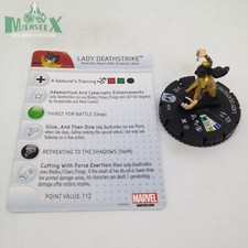 Heroclix Wolverine and the X-Men set Lady Deathstrike 210 Gravity Feed w/card 