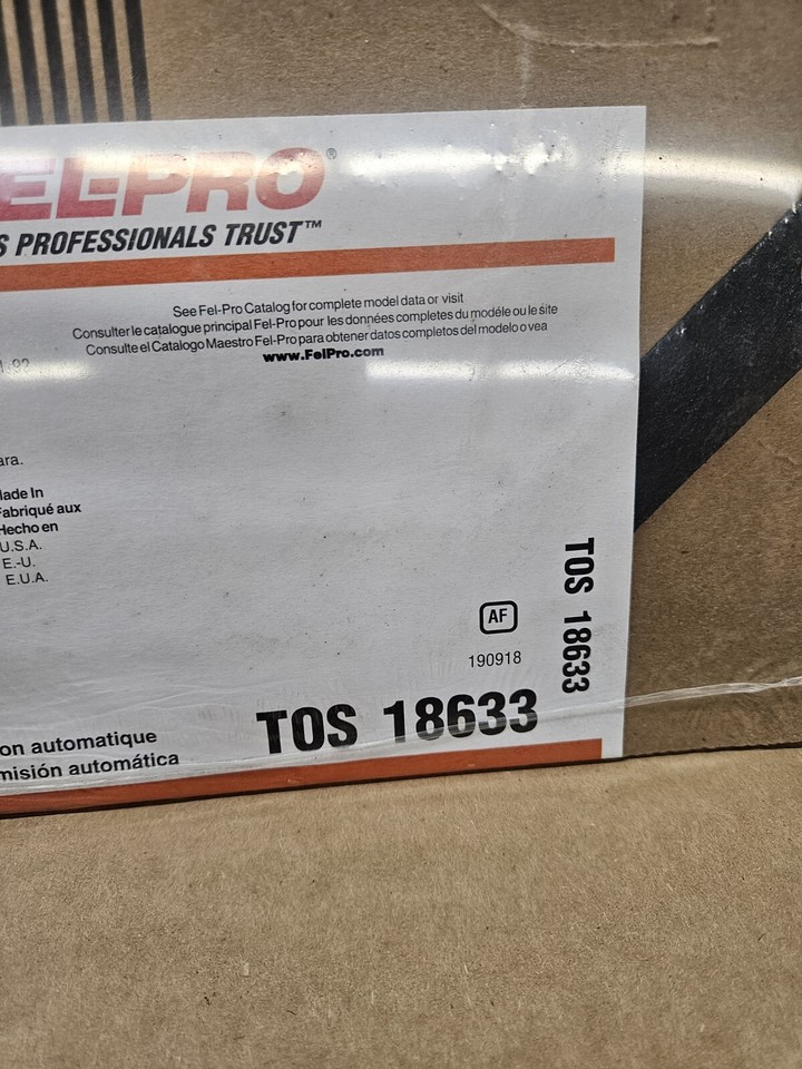 FELPRO 19691984 TH350 Turbo 350 Transmission Pan Gasket P/N TOS