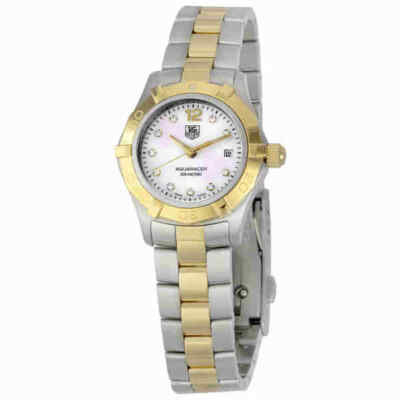 Tag Heuer Aquaracer Diamond Two-Tone Ladies Watch WAF1425.BB0825