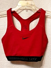 Nike Bright Pink n Black Sports Racerback Bra Size Large Athletic