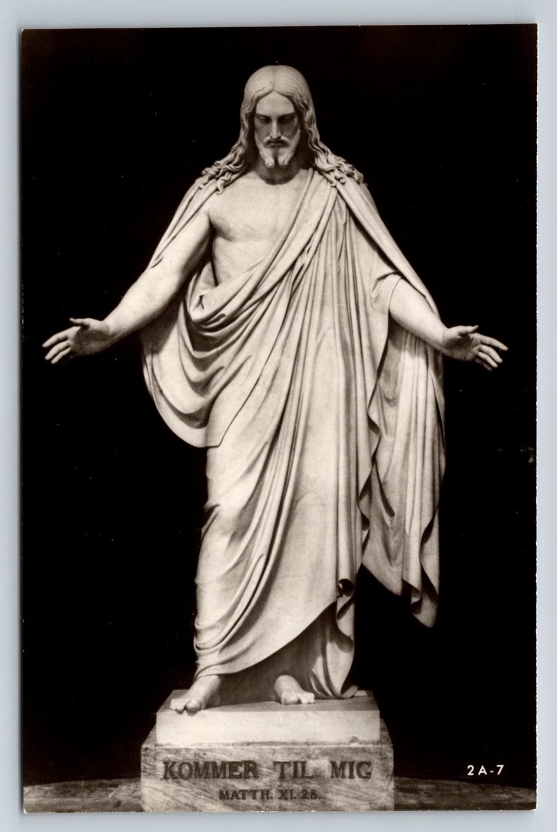 Thorvaldsen's Christus Statue RPPC Copenhagen Cathedral Denmark | eBay