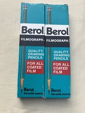 Crayons de dessin film plastique plomb Berol Filmograph E3 2 boîtes de 24 NOS
