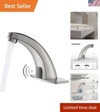 Motion Sensor Automatic Bathroom Faucet - Durable Zinc Alloy  Touchless Design