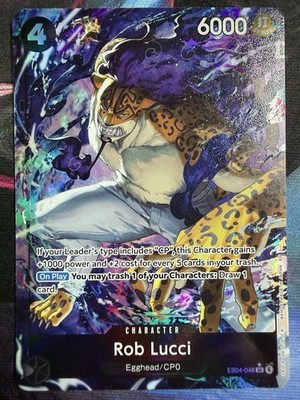 Rob Lucci (Alternate Art) EB04-048 Adventure on Kami's Island Foil NM