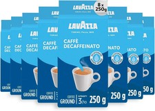 Lavazza, Caffè Decaffeinato, Ground Coffee, 8 Packs of 250 g, Ideal for Moka Pot 17.40 per kilo