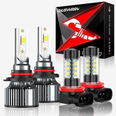 For Mitsubishi Eclipse Cross 2018-2020 4X Faros LED Hi/Lo + Bombillas antiniebla