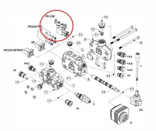 39,5 GPM, 12V Electro-Pneumatic Valve  (Hydraulic Sectional Valve Spare Part)