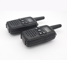 2 PACK Long Range 100 mile Walkie Talkie Two Way Radio Charge Headset Waterproof