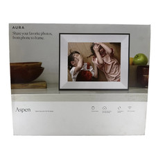 12" HD Wifi Aspen Ink With Paper Ink - Digital Photo Frame by Aura New, Sealed