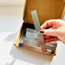 6 Brushed Silver Stainless Steel Cabinet Drawer Pulls Handles Oversize Hardware