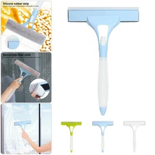 3 in 1 Window Cleaning Scraper Squeegee Tool with Spray for Glass Car Windshield