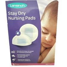 Lansinoh Stay Dry Nursing Pads - Count of 60 - Brand New