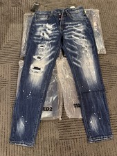 Dsquared2 Men s Blue Distressed Denim Jeans 5...