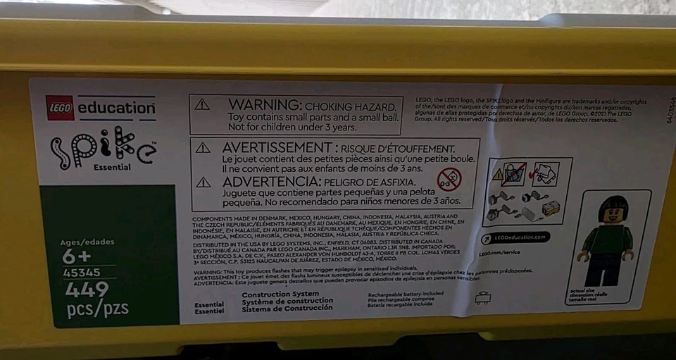 NEW LEGO Education SPIKE Essential Set 45345 Toy Building Kit 449 pcs - Image 2 of 4