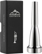 EASTROCK Trumpet Mouthpiece 3C Silver Plated Bullet Shape Vaccum 3C, silver 