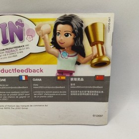 LEGO Friends 41091 Mia's Roadster Set INSTRUCTION MANUAL ONLY Booklet Book 2015