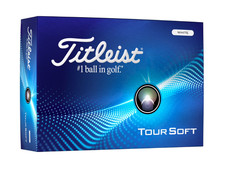 2024 Titleist Tour Soft Golf Balls 12ct, White