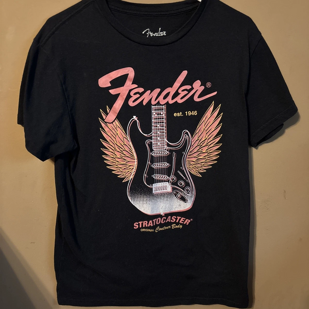 fender stratocaster t shirt products for sale | eBay