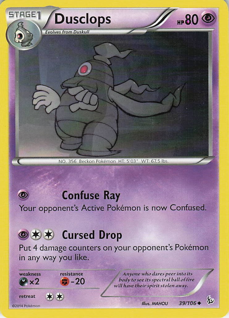 Dusclops Uncommon XY - Flashfire 39/106 LP