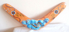 VTG Decorative Boomerang Wooden Hand Made in Australia 14" Aboriginal Art