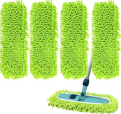 4PCS 14''~16'' Microfiber Dust Mop Pads Compatible with Leifheit 55210,Reusable