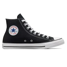 CONVERSE HI TOP BLACK WHITE SIZE 8 MEN