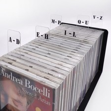 CD/EP Vinyl Record Dividers A-Z Alphabet Category Tab Double-Side Plastic LP ...