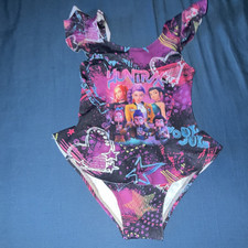 Girls One-Piece Swimsuit Multicolor Graphic P...