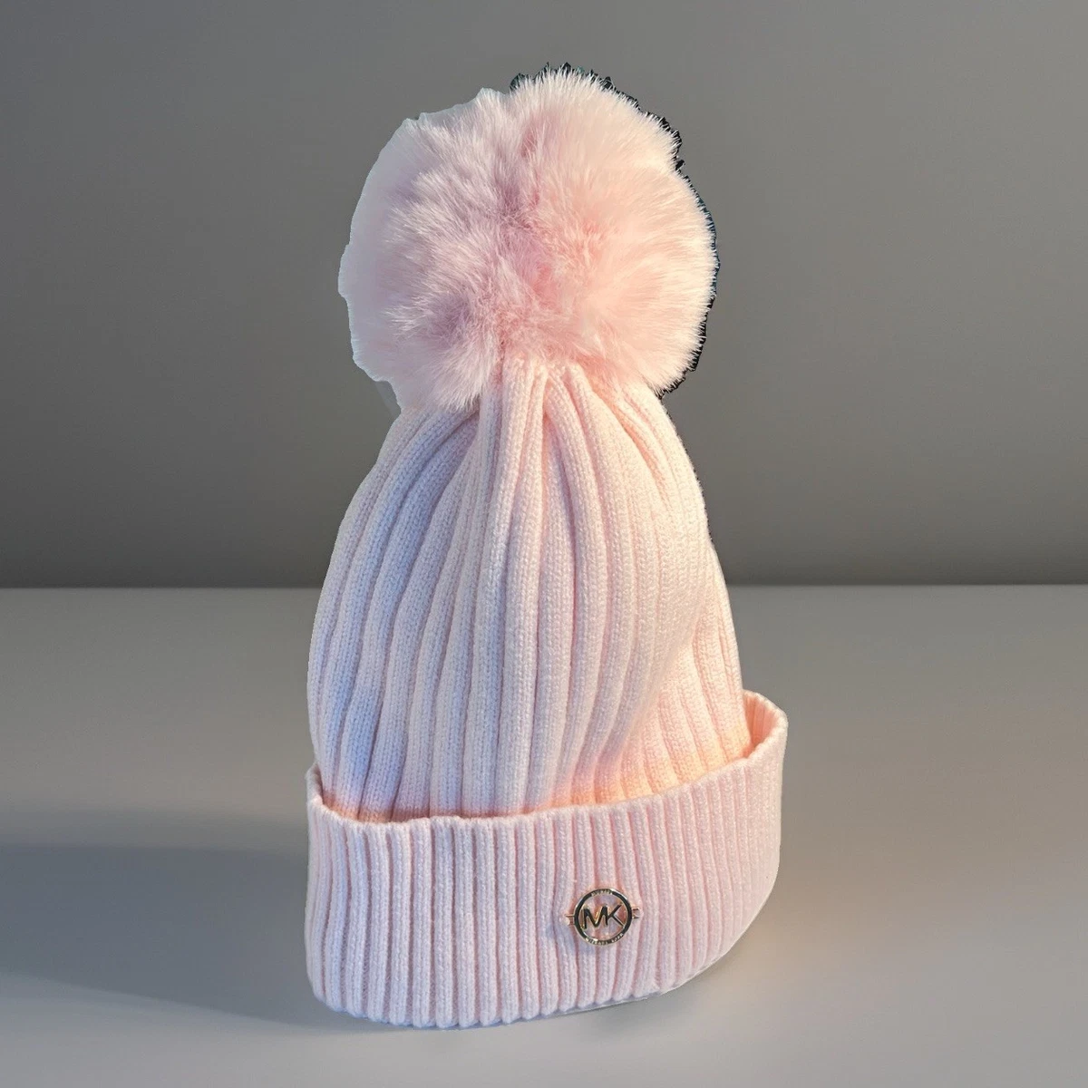 ▶️ MICHAEL MICHAEL KORS ◀️ Moving Cables Knit Hat pink C.C Exclusives Olive Knit Beanie Hat Women main image 3
