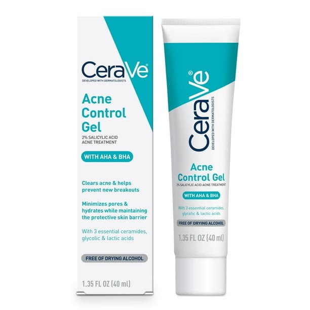 CeraVe Salicylic Acid Acne Treatment Cleanser 1.35 fl oz for Clear Skin