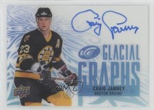 2024-25 Upper Deck Ice Glacial Graphs Craig Janney #GG-27 Auto 0jk5
