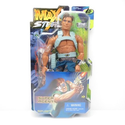 Max Steel SUPER AGENT 12'' Figure New 1999