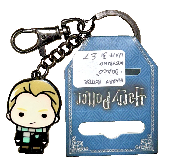 HARRY POTTER Draco Malfoy Llavero Slytherin Abanico de Película Regalo Regalos Abanico de Cumpleaños