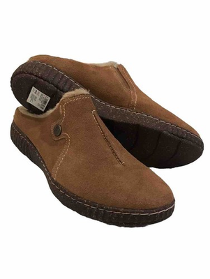 #ad Clarks Collection Clogs US 10 BrandNew Shoes Faux Suede Dark Tan Caroline Step $44.99