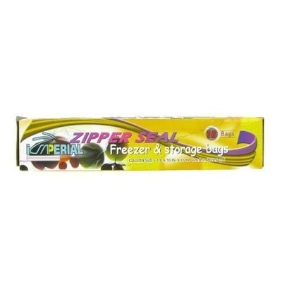 Deluxe Zipper Seal Freezer Bag, Gallon Size,15ct - 2 Pack, Packaging May Vary