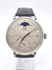 IWC Portofino IW516401 Moon phase 8 Days 45mm Hand Wind  Men's Watch USA Seller