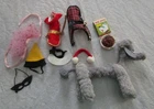 1964-65 BARBIE OUTFIT #1613 DOG 'N DUDS SET w LOTS OF ACCESSORIES!