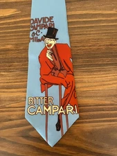 Campari Men's Necktie 52.5 x 4.5 Colorful  Campari image/vintage 