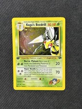 Koga’s Beedrill 9/132 1st Edition Gym Challenge Holo Rare Pokemon Card on eBay