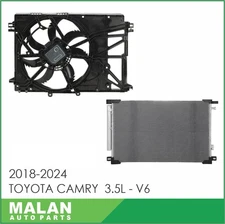Fan and AC Condenser for 2018-2024 Toyota Camry 3.5L-V6
