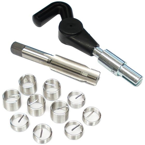 Thread Repair Kit 8mm for Volkel Helicoil - Includes Tap, Drill, 10 Inserts