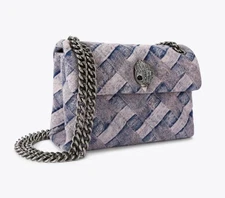 Kurt Geiger London Mini Denim Kensington Bag Pink Combination NWT & Dustbag